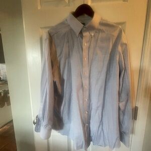 Jos. A. Bank Light Blue Checkered Dress Shirt